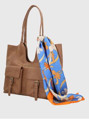 Cartera Ecocuero Mujer Donna Bag Café Hush Puppies