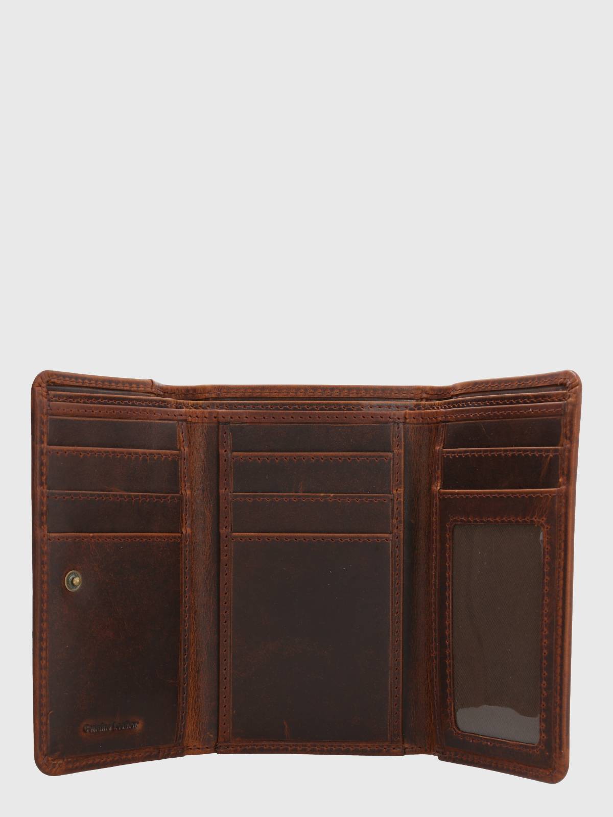 Billetera Cuero Mujer St Massey Wallet Café Hush Puppies