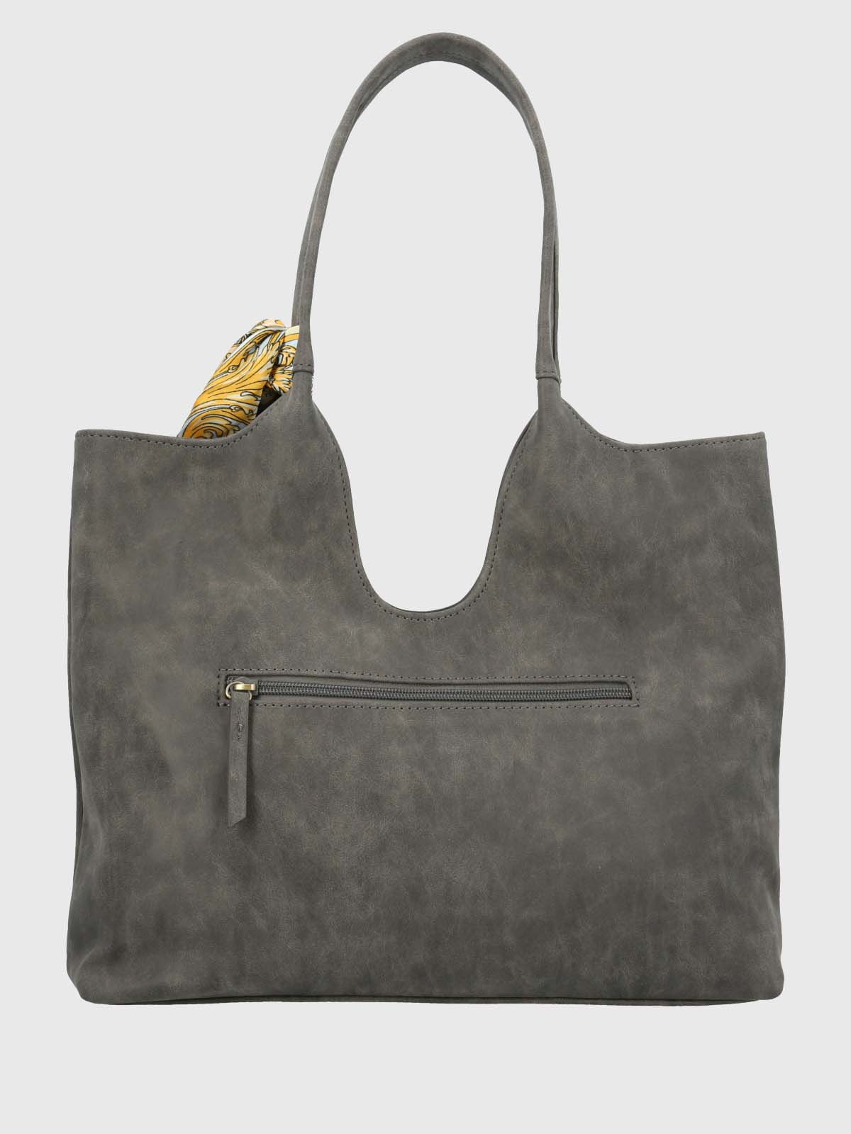 Cartera Ecocuero Mujer Donna Bag Gris Hush Puppies