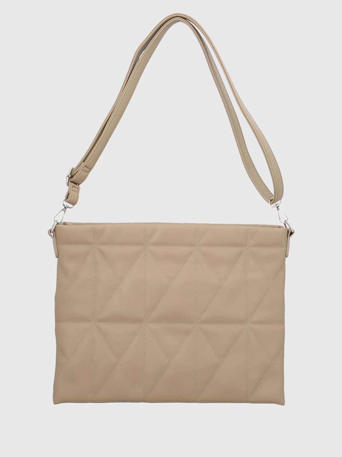 Bolso Notebook Ecocuero Mujer Quilt Case Beige/Crudo Hush Puppies