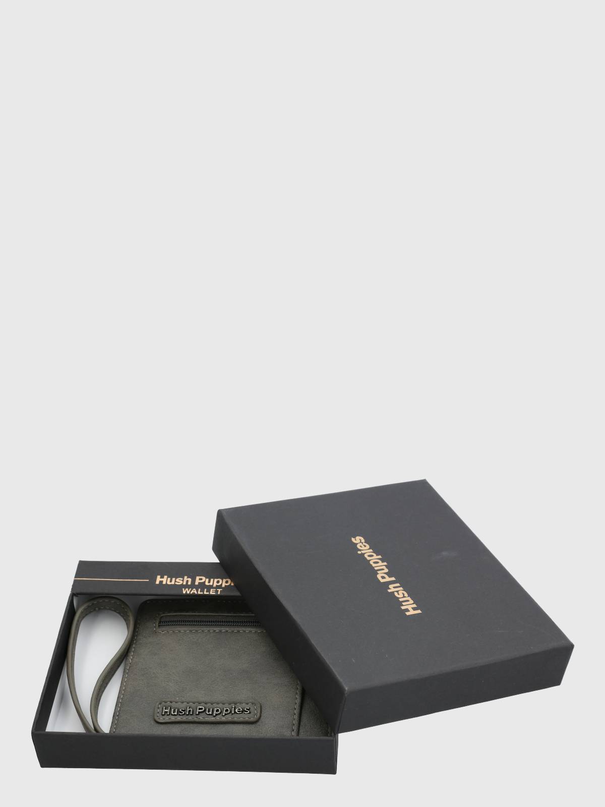 Tarjetero Ecocuero Mujer Doris Card Gris Hush Puppies