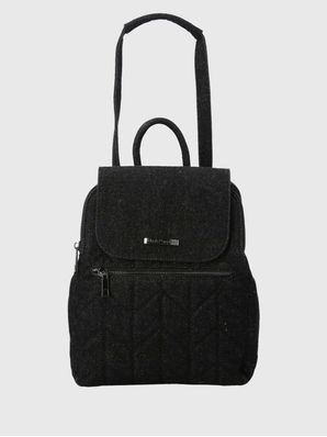 Cartera Mochila Textil Mujer Joan Backbag Negro Hush Puppies