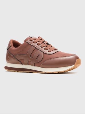 Zapatilla Cuero Hombre Seventy8 Café Hush Puppies