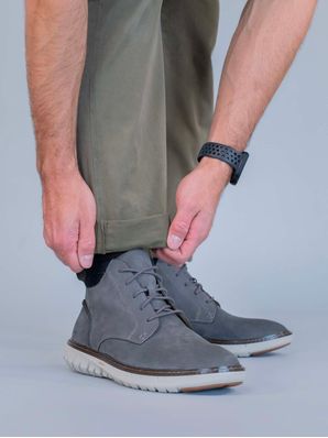 Botin Cuero Smart Lace Boot Gris Hush Puppies