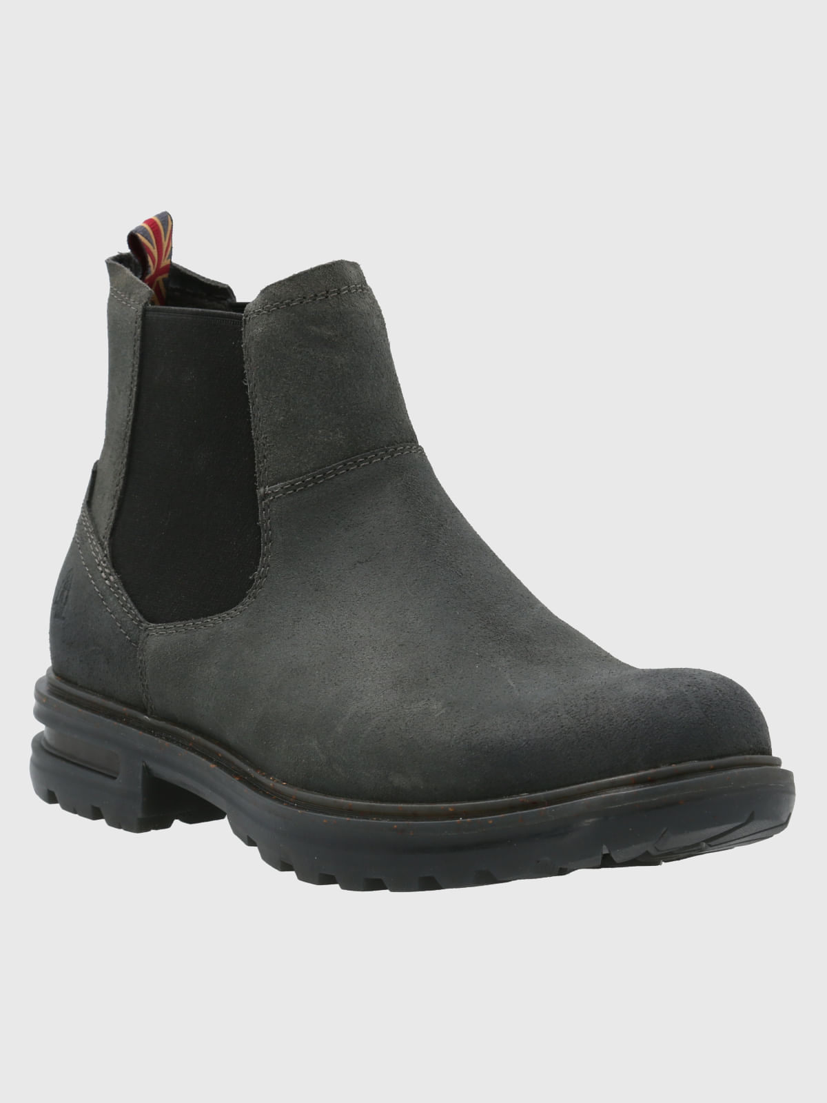 Botin Cuero Indro Gris Hush Puppies