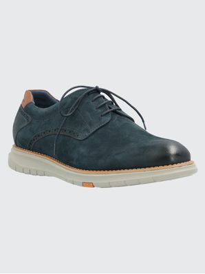 Zapato Cuero Hombre Nerio Azul Hush Puppies
