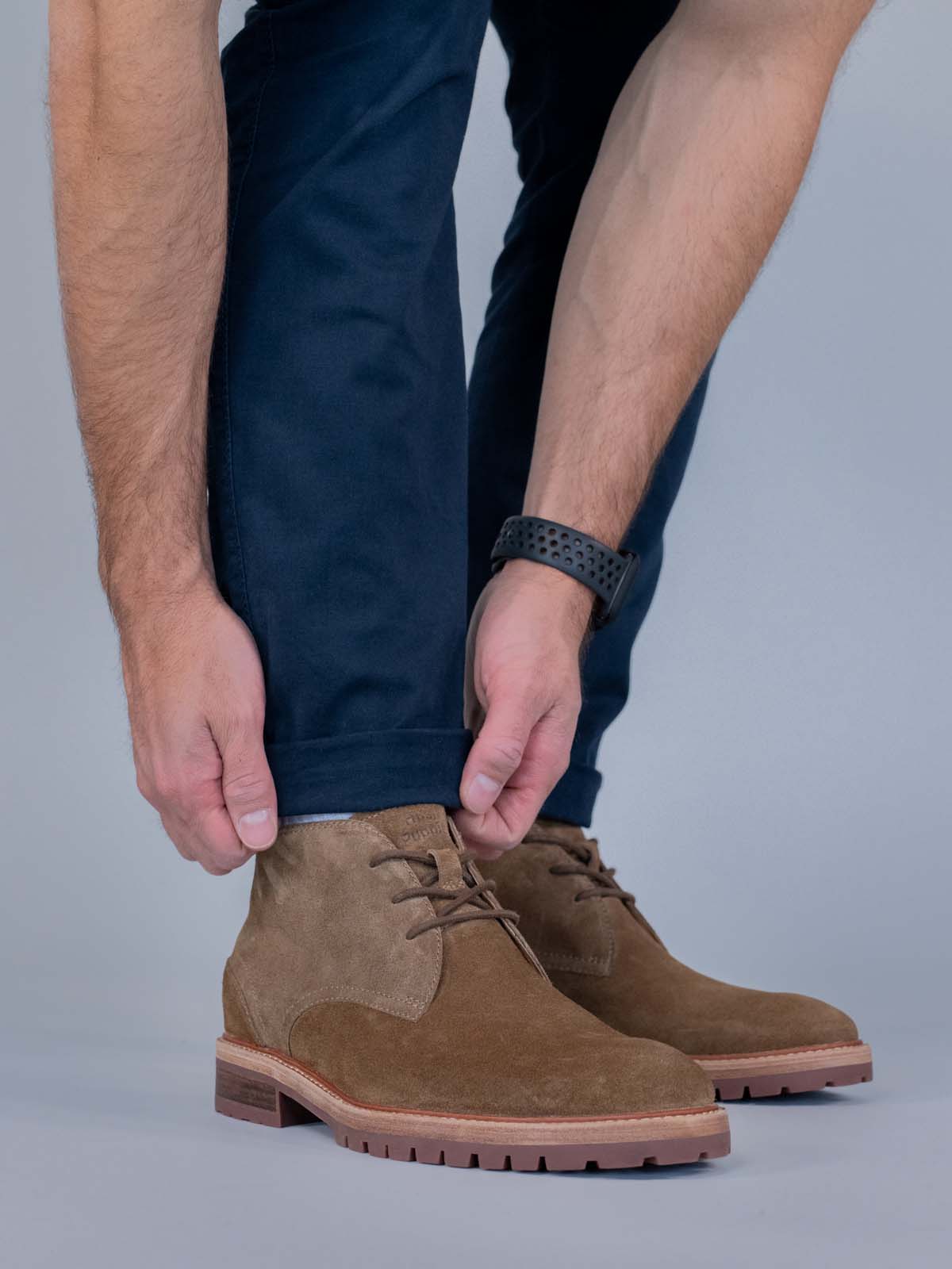 Botin Cuero Milvio Café Hush Puppies