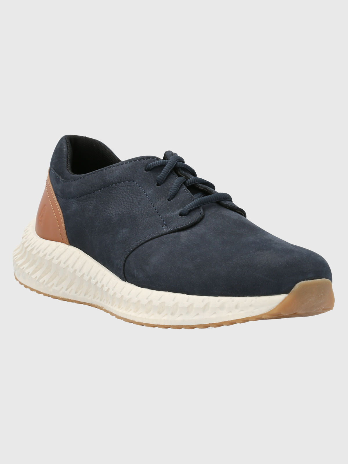 Zapatilla Cuero Spinal Discover Azul Hush Puppies