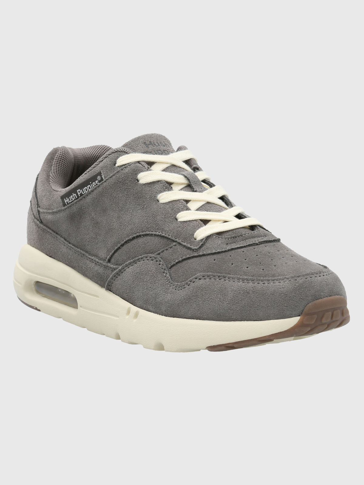 Zapatilla Cuero Brandhall Gris Hush Puppies