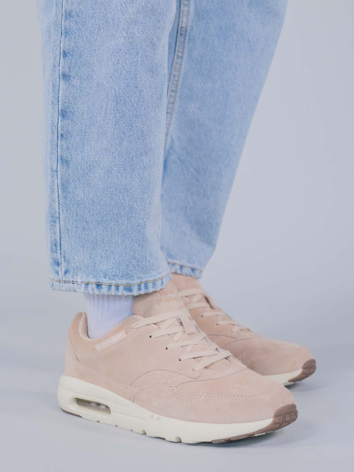 Zapatilla Cuero Brandhall Café Claro Hush Puppies