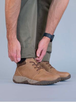 Botin Cuero Bodo Café Hush Puppies