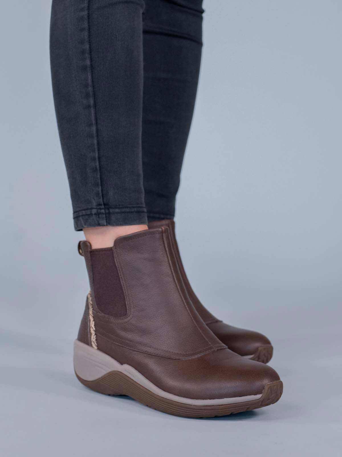 Botin Cuero Spinal Rug Chelsea Café Hush Puppies