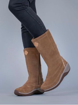 Bota Cuero Mujer Spinal Rug Boot Café Claro