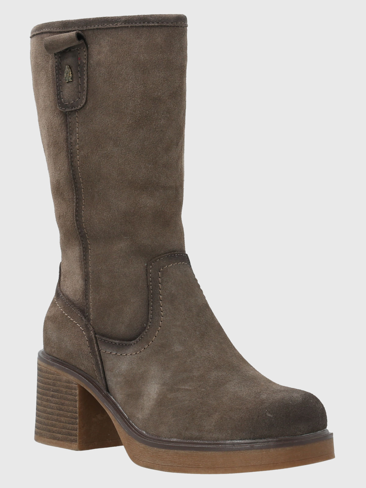 Bota Cuero Estella Gris Hush Puppies