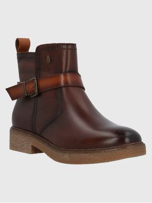 Botin Cuero Mujer Galla Café Hush Puppies