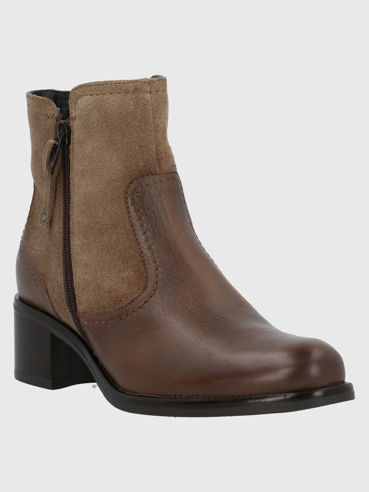 Botin Cuero Ellee Café Hush Puppies