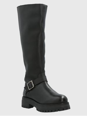 Bota Cuero Mujer Londa Negro Hush Puppies