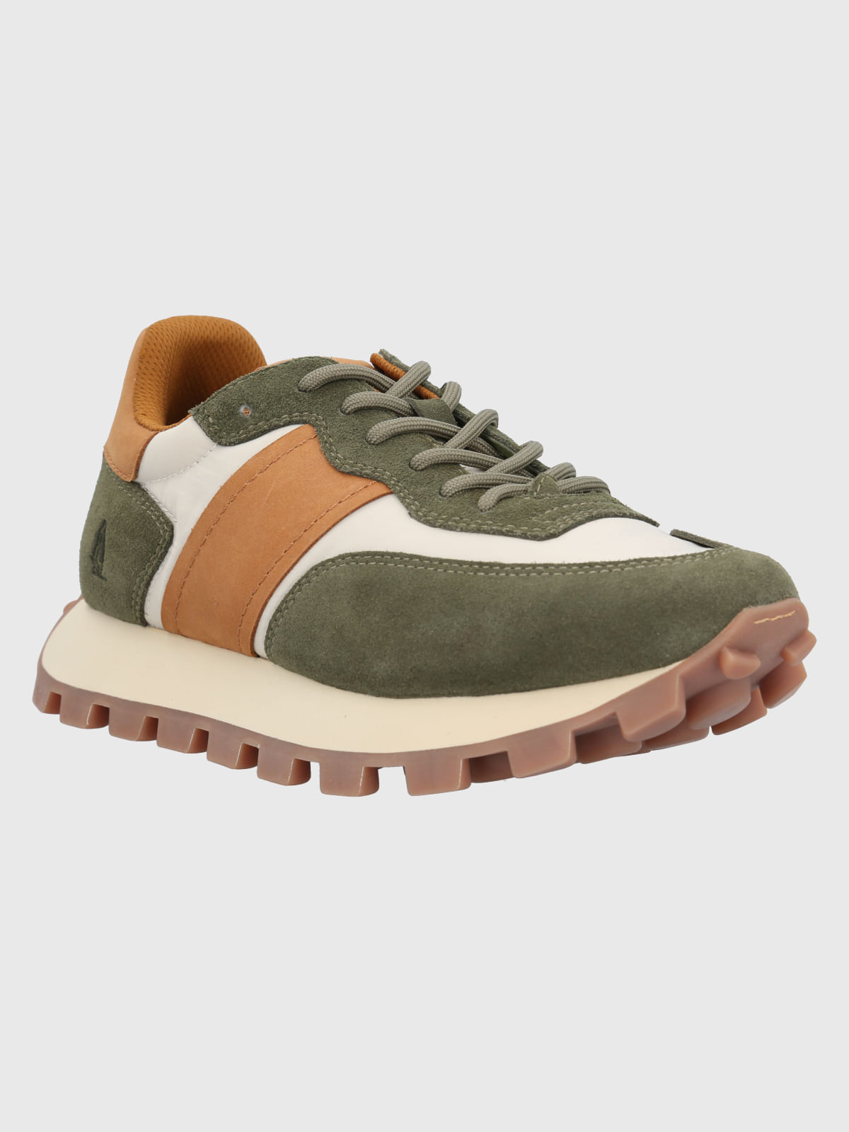 Zapatilla Cuero Janet Verde Hush Puppies
