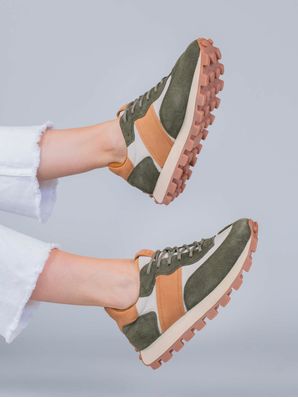 Zapatilla Cuero Janet Verde Hush Puppies