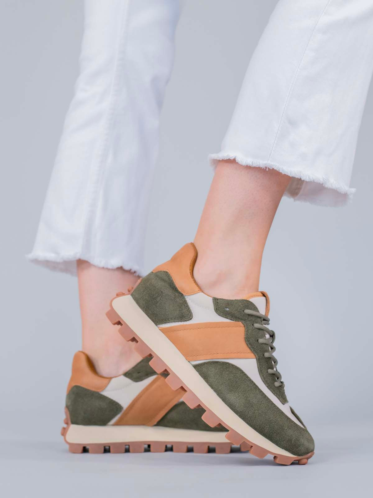Zapatilla Cuero Janet Verde Hush Puppies