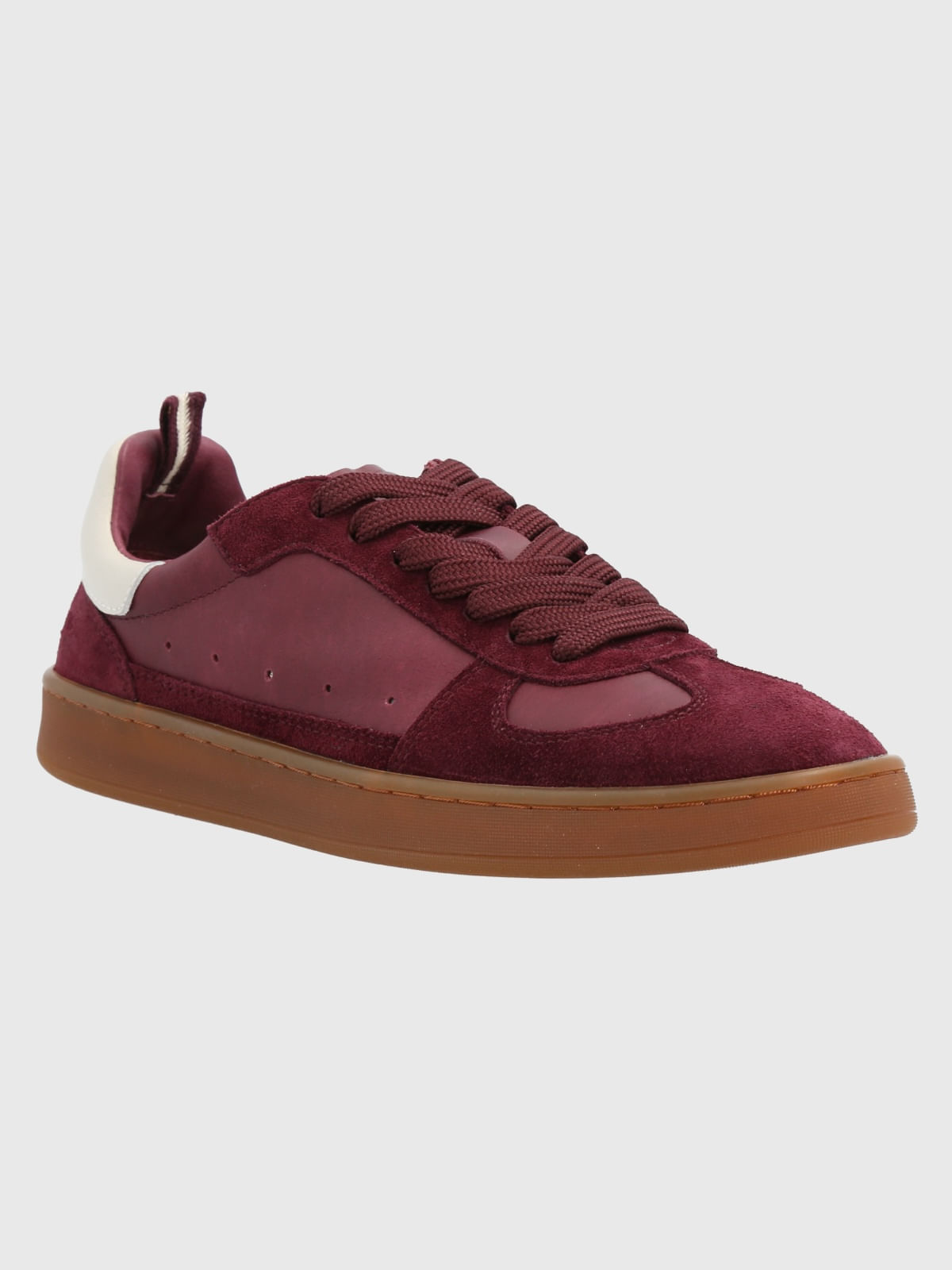 Zapatilla Cuero Dallas Burdeo Hush Puppies