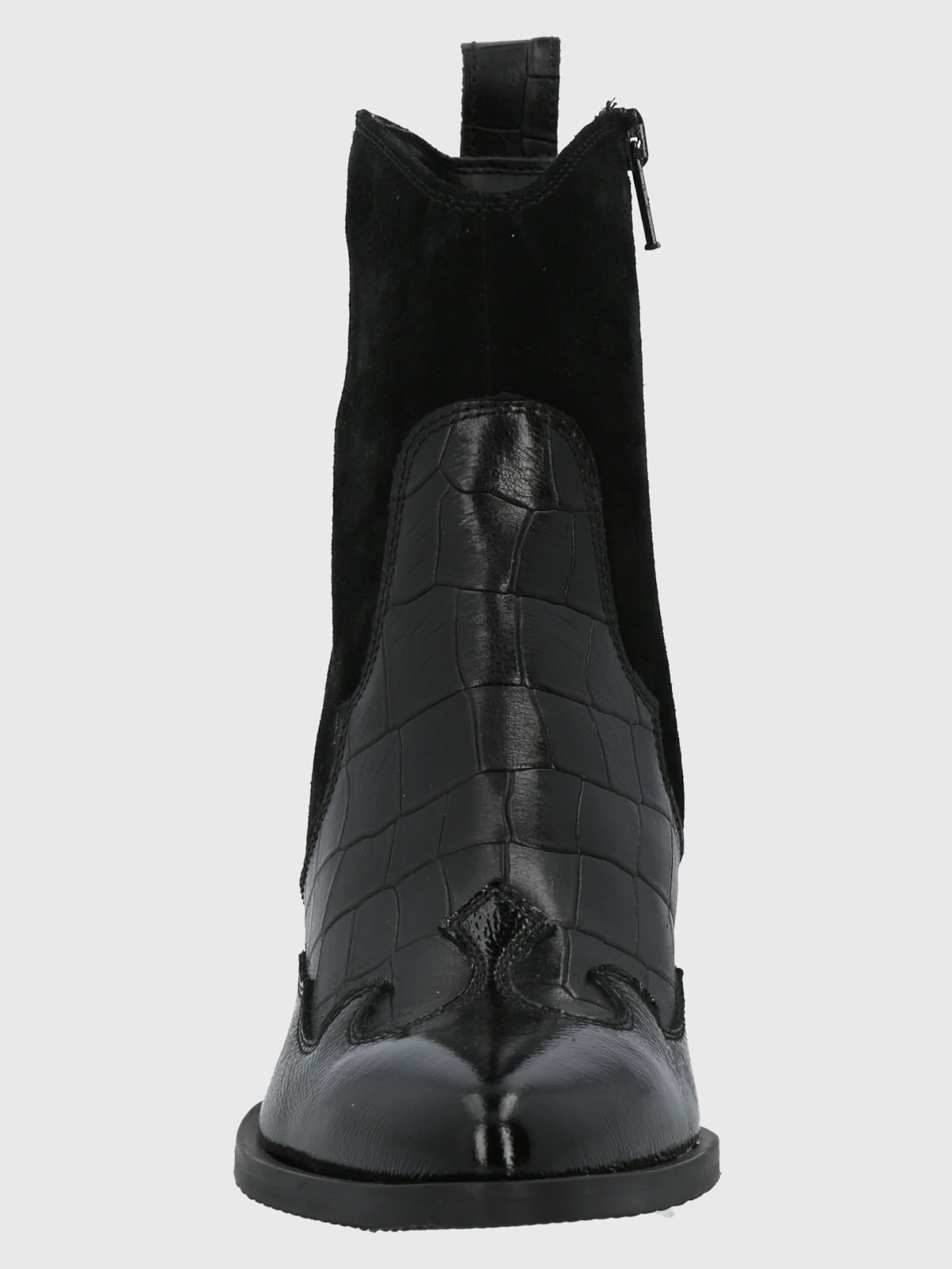 Botin Italiano Cuero Cassaandra Negro Hush Puppies
