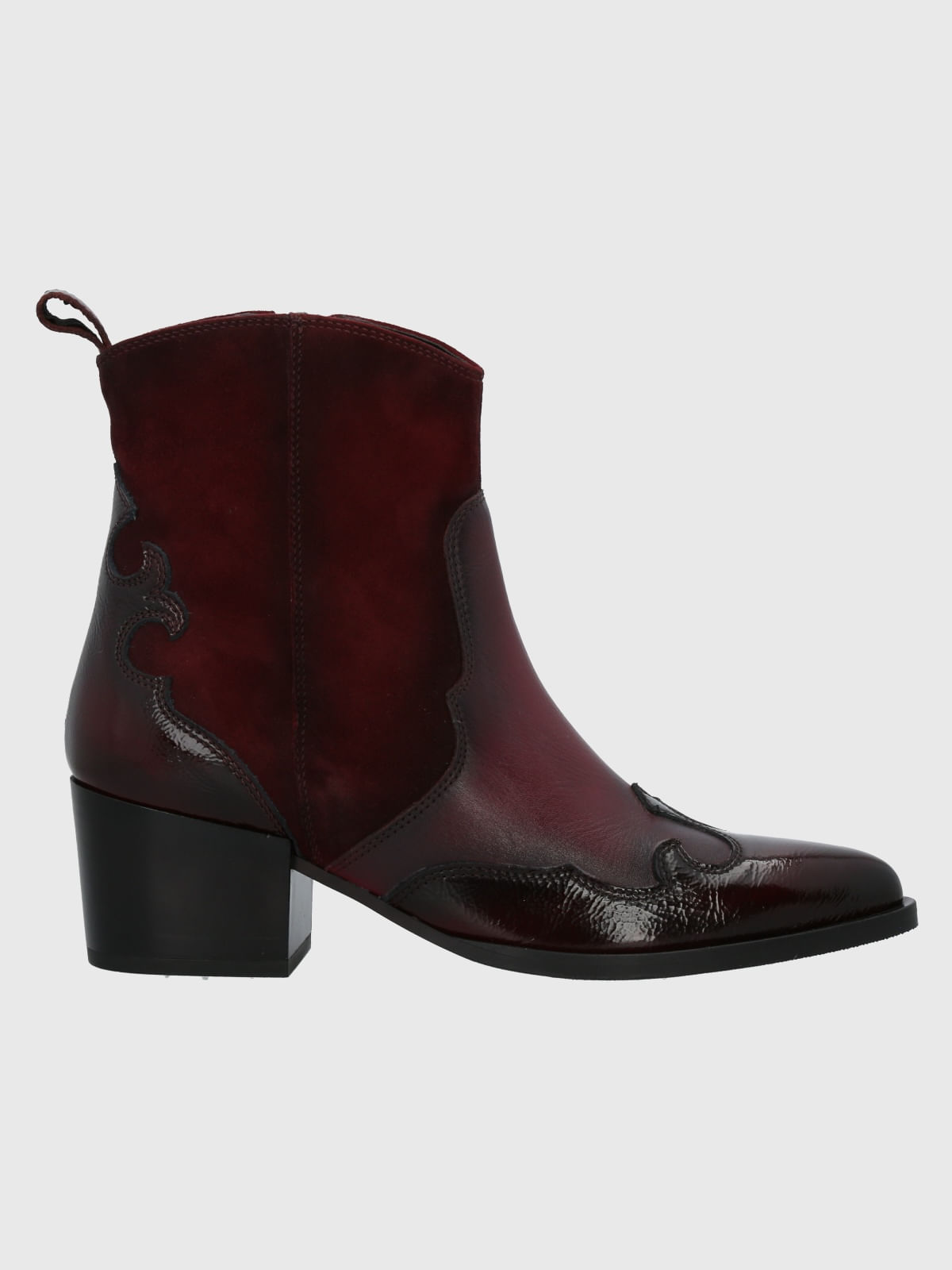 Botin Italiano Cuero Mujer Cassaandra Rojo Hush Puppies