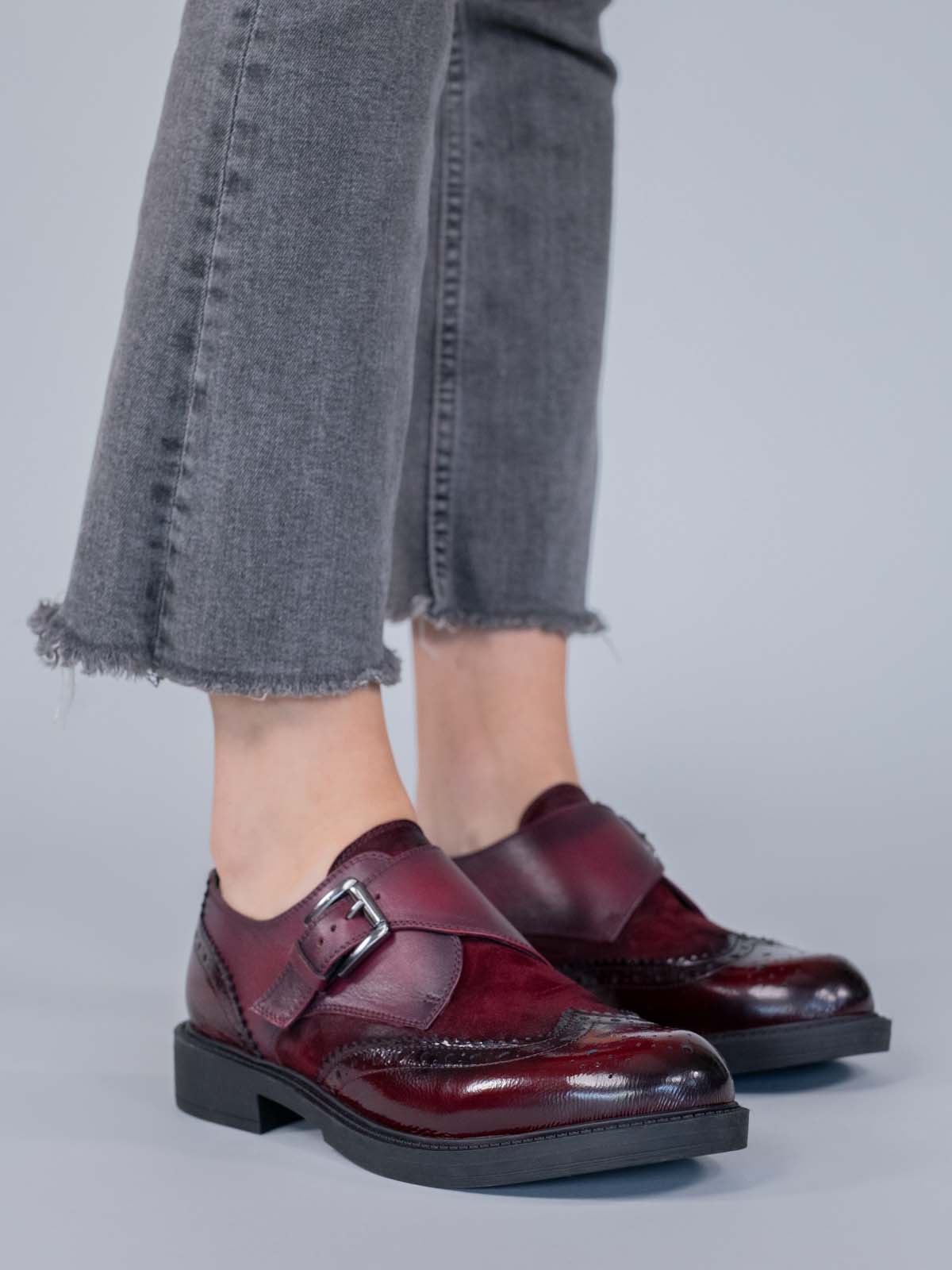 Zapato Italiano Cuero Tyloor Burdeo Hush Puppies