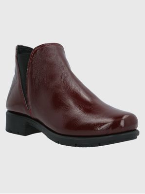 Botin Cuero Mujer Maverick Rojo Hush Puppies
