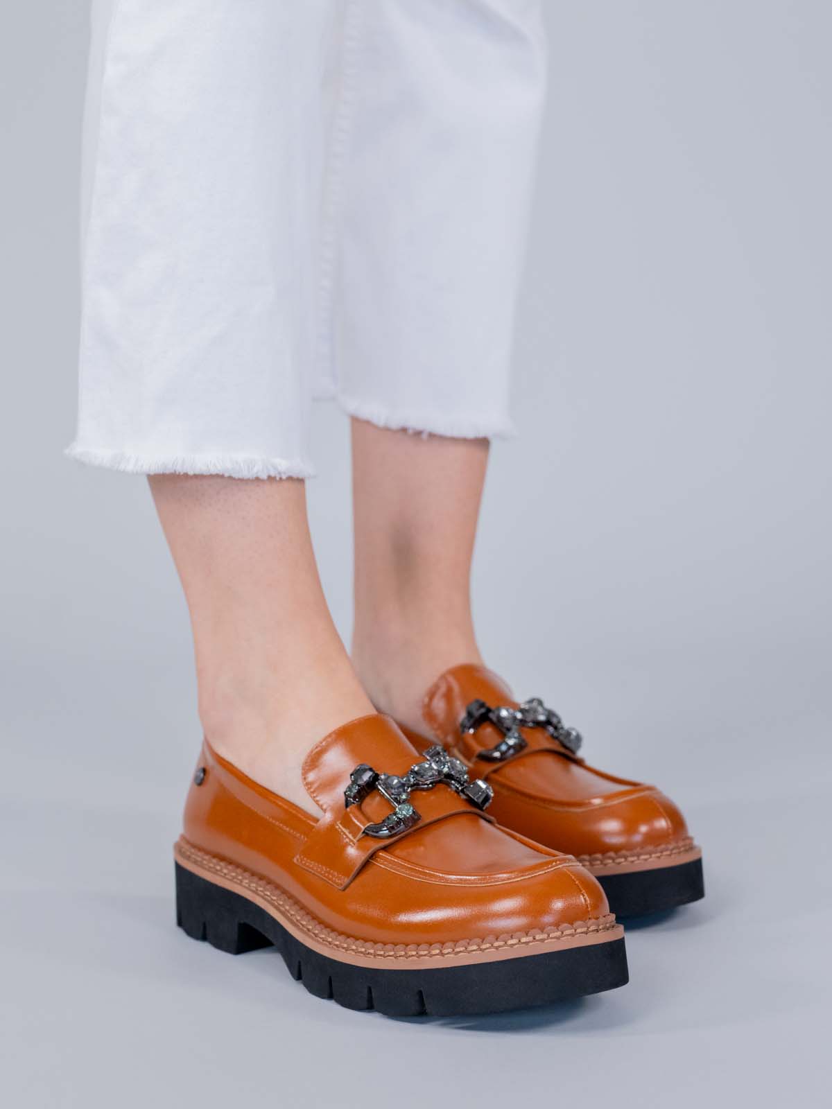 Mocasin Cuero Salone Café Hush Puppies