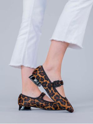 Zapato Cuero Mujer Hally Animal Print Hush Puppies