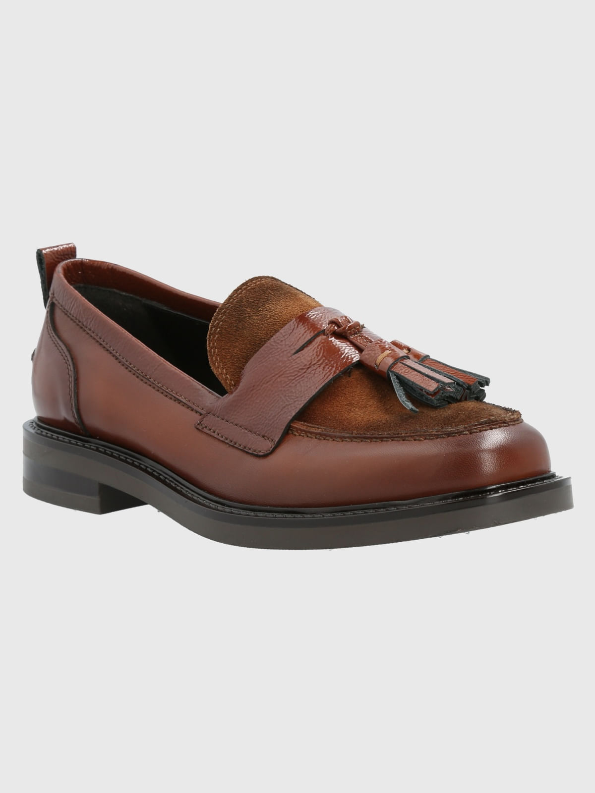 Mocasin Italiano Cuero Wyatt Café Hush Puppies