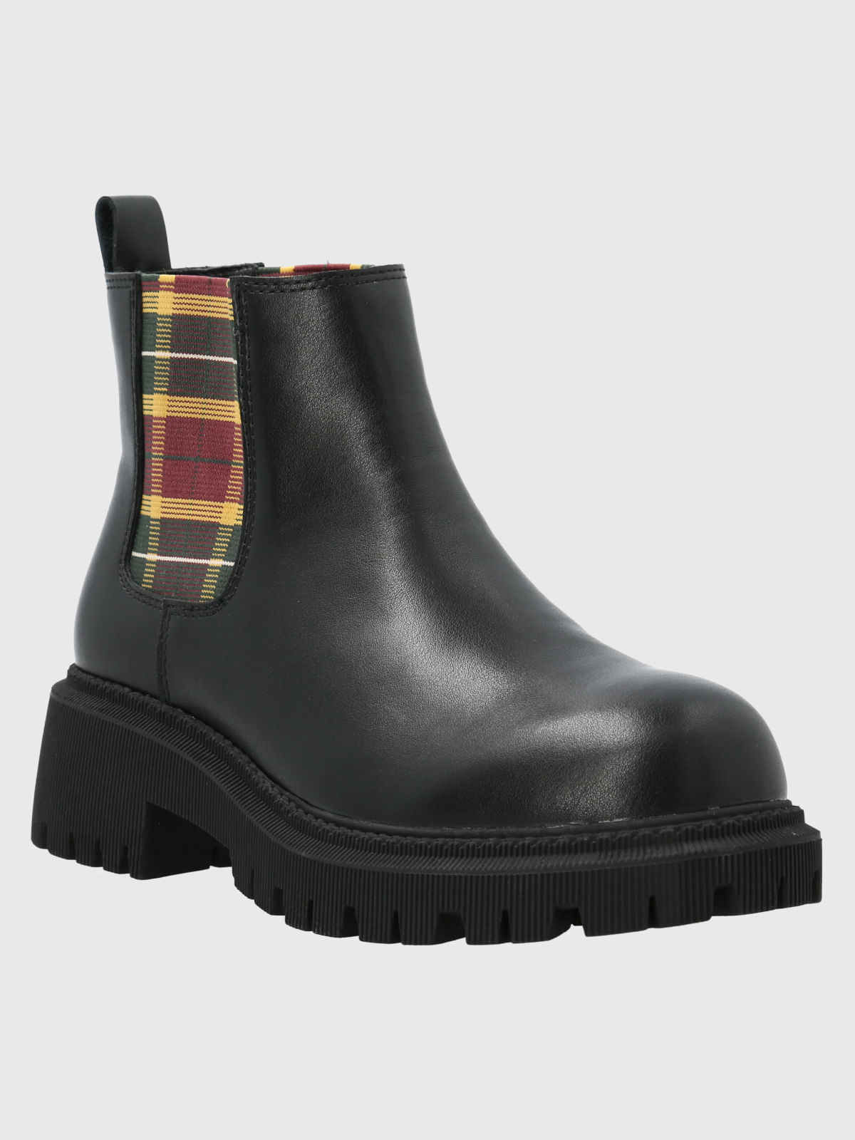 Botin Cuero Mujer Lacock Negro