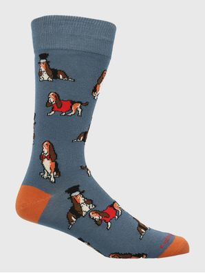 Calcetin Algodón Hombre C Hat Basset Azul Hush Puppies