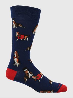 Calcetin Algodón Hombre C Hat Basset Azul Hush Puppies