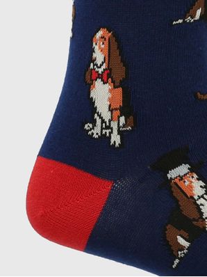 Calcetin Algodón Hombre C Hat Basset Azul Hush Puppies