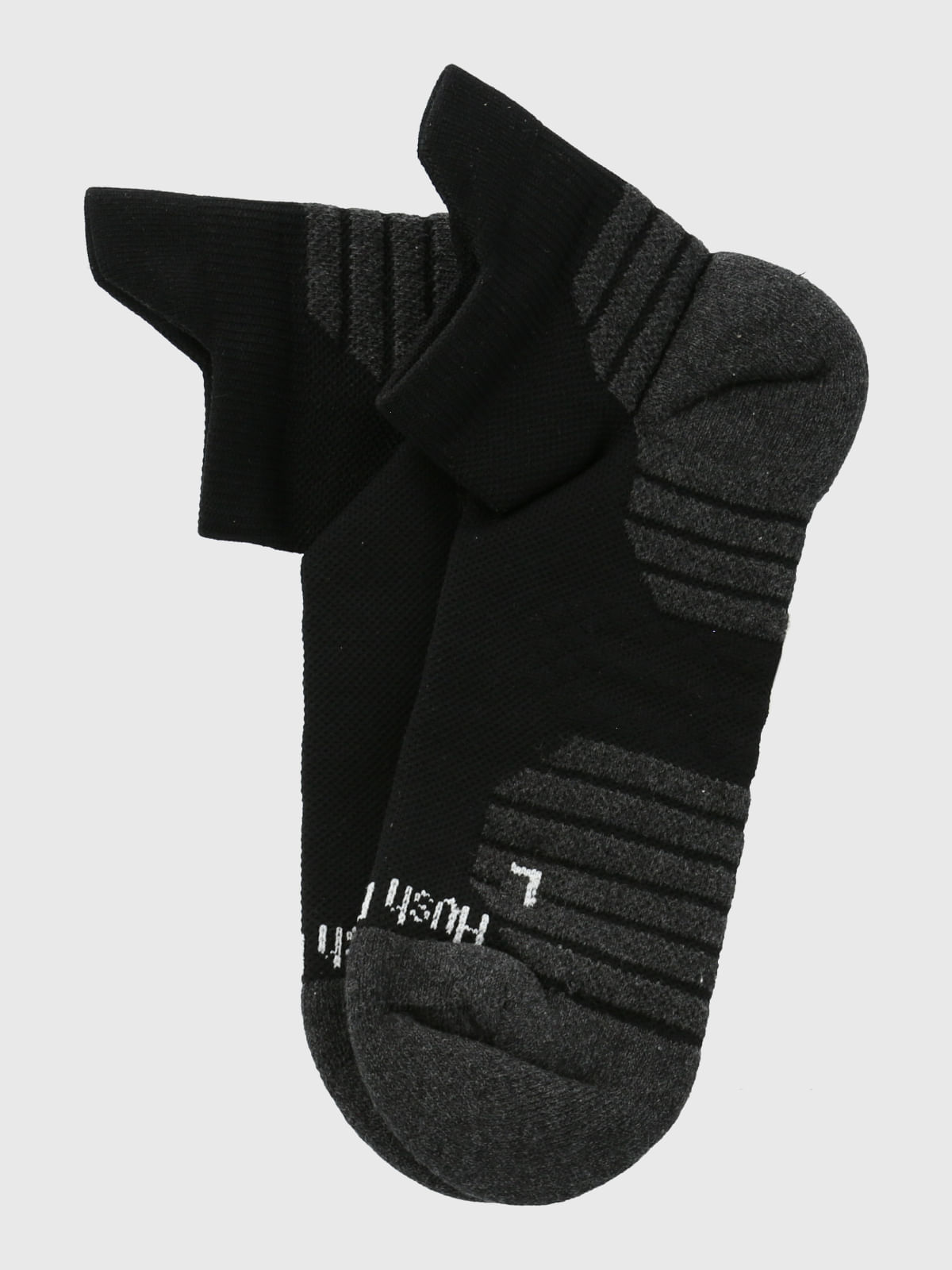 Calcetin Algodón Hombre Ped Heel Negro Hush Puppies