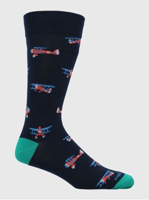 Calcetin Algodón Hombre C Cuff Plane Azul Hush Puppies