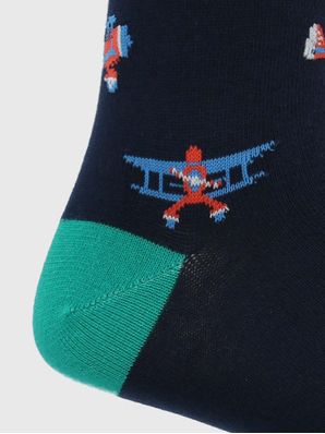Calcetin Algodón Hombre C Cuff Plane Azul Hush Puppies