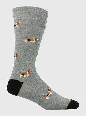 Calcetin Algodón Hombre C Basset Gris Hush Puppies