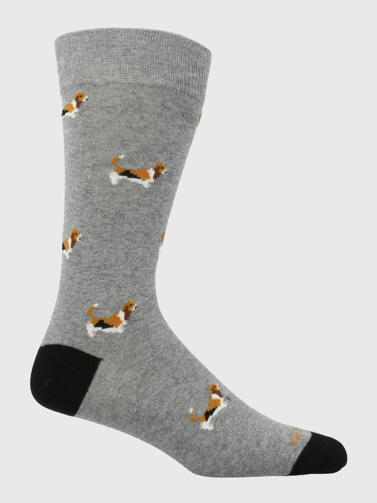 Calcetin Algodón Hombre C Basset Gris Hush Puppies