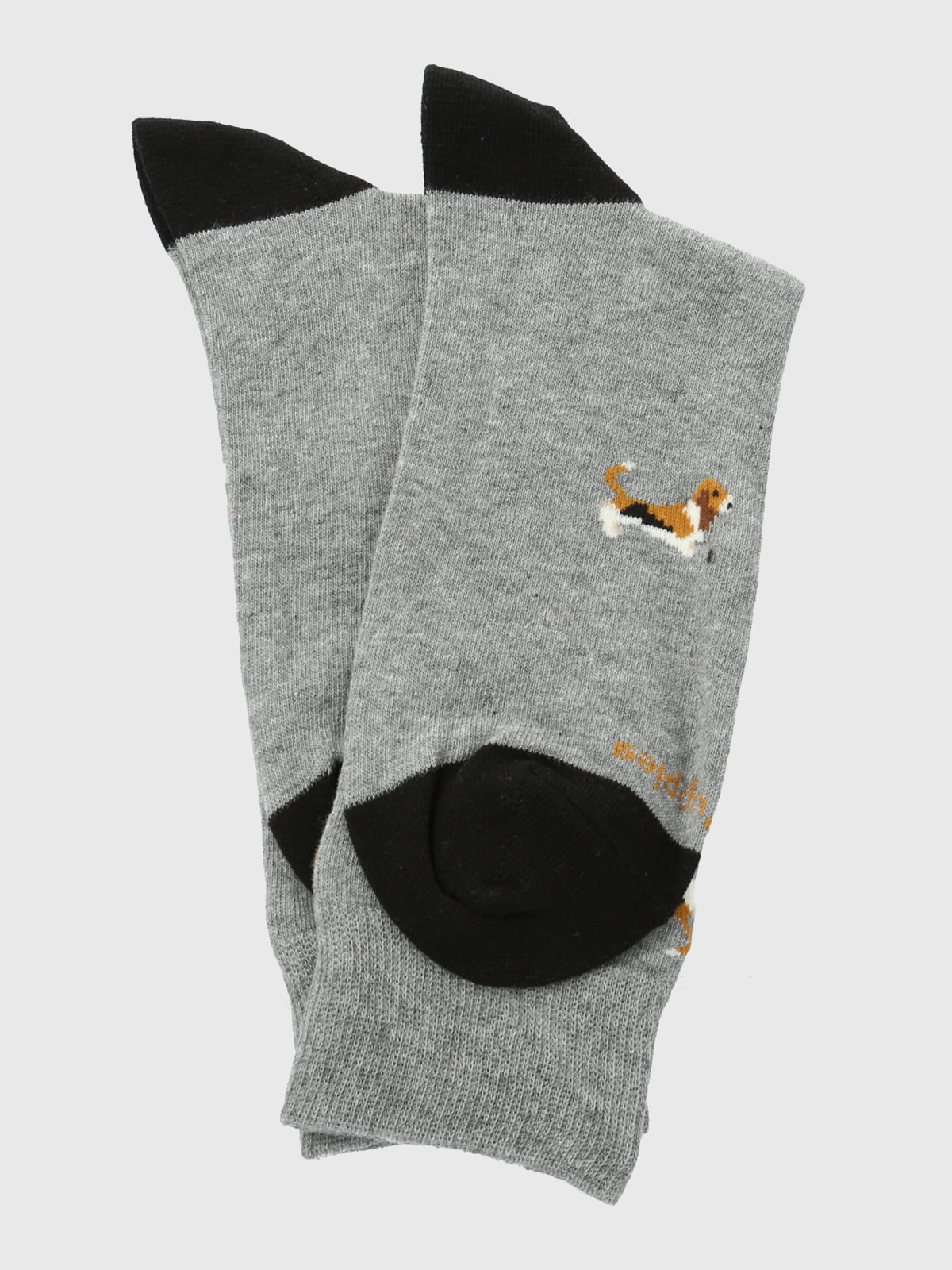 Calcetin Algodón Hombre C Basset Gris Hush Puppies