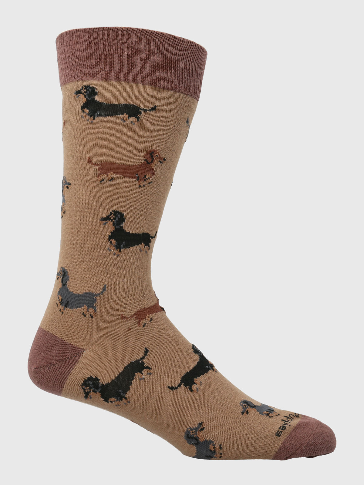 Calcetin Algodón Hombre C Dachshund Café Hush Puppies