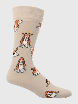 Calcetin Algodón Hombre C Cowdog Beige/Crudo Hush Puppies