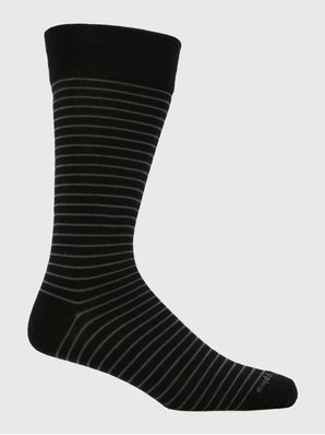 Calcetin Algodón Hombre C Cuff Lines Negro Hush Puppies