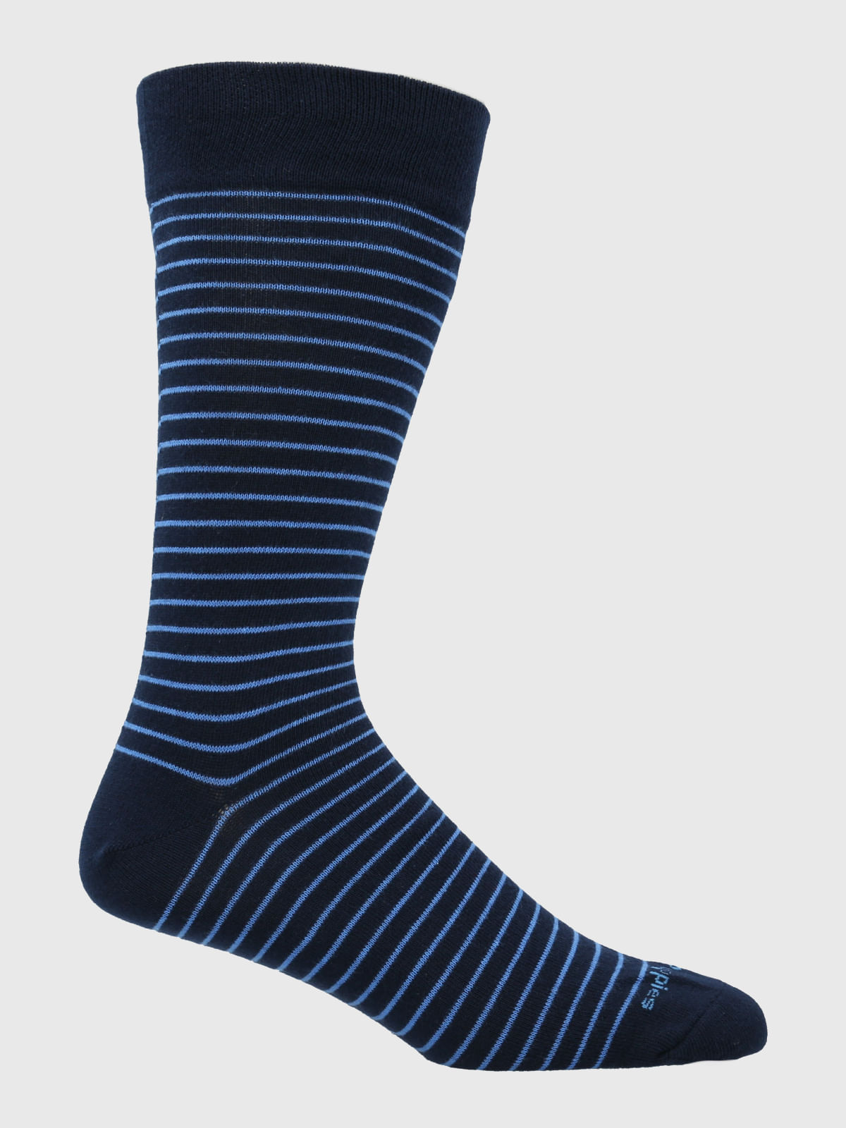 Calcetin Algodón Hombre C Cuff Lines Azul Hush Puppies