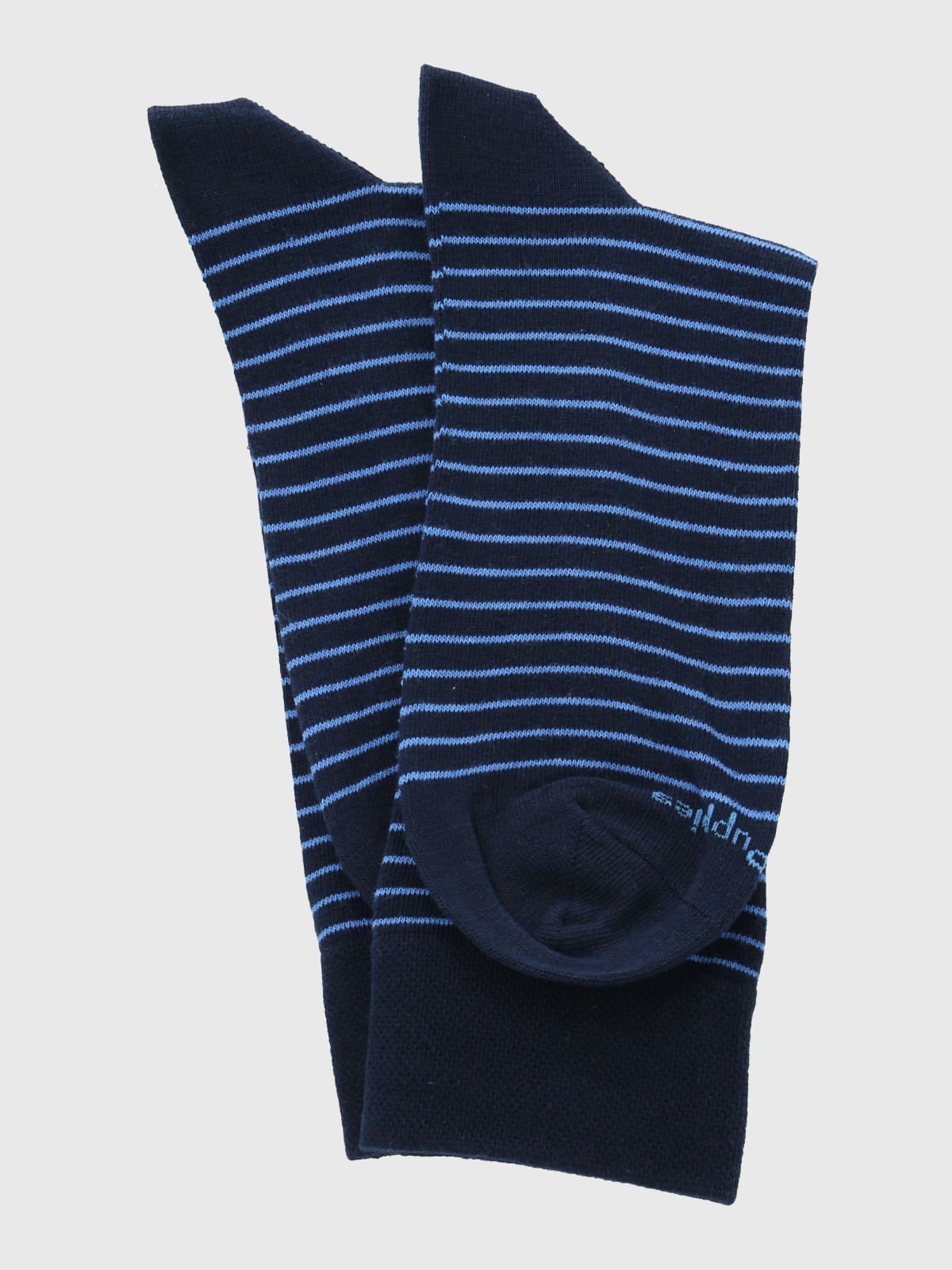 Calcetin Algodón Hombre C Cuff Lines Azul Hush Puppies