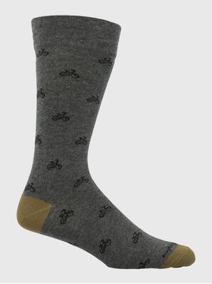 Calcetin Algodón Hombre C Cuff Bikes Gris Hush Puppies