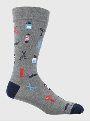Calcetin Algodón Hombre C Cuff Barber Gris Hush Puppies
