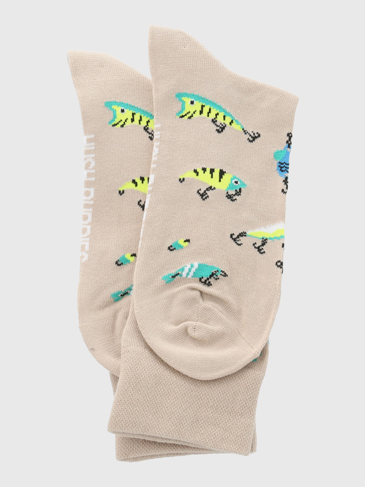 Calcetin Algodón Hombre C Cuff Fishing Beige/Crudo Hush Puppies